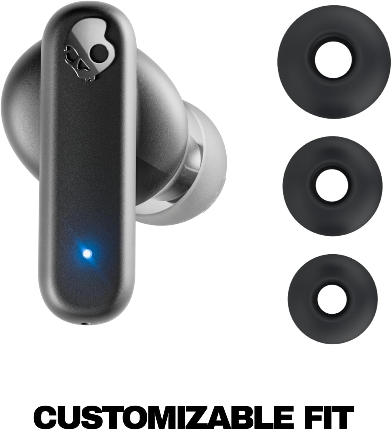 Skullcandy Smokin’ Buds Wireless Noise Isolating Earbuds - True Black