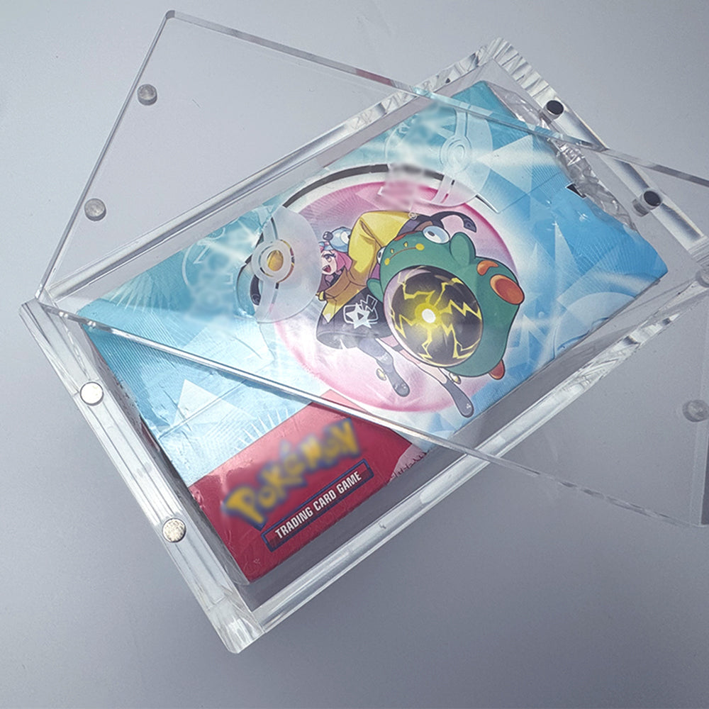 Acrylic Elite Trainer Box with Strong Magnetic Lids Protector ETB Display Case for Pokemon