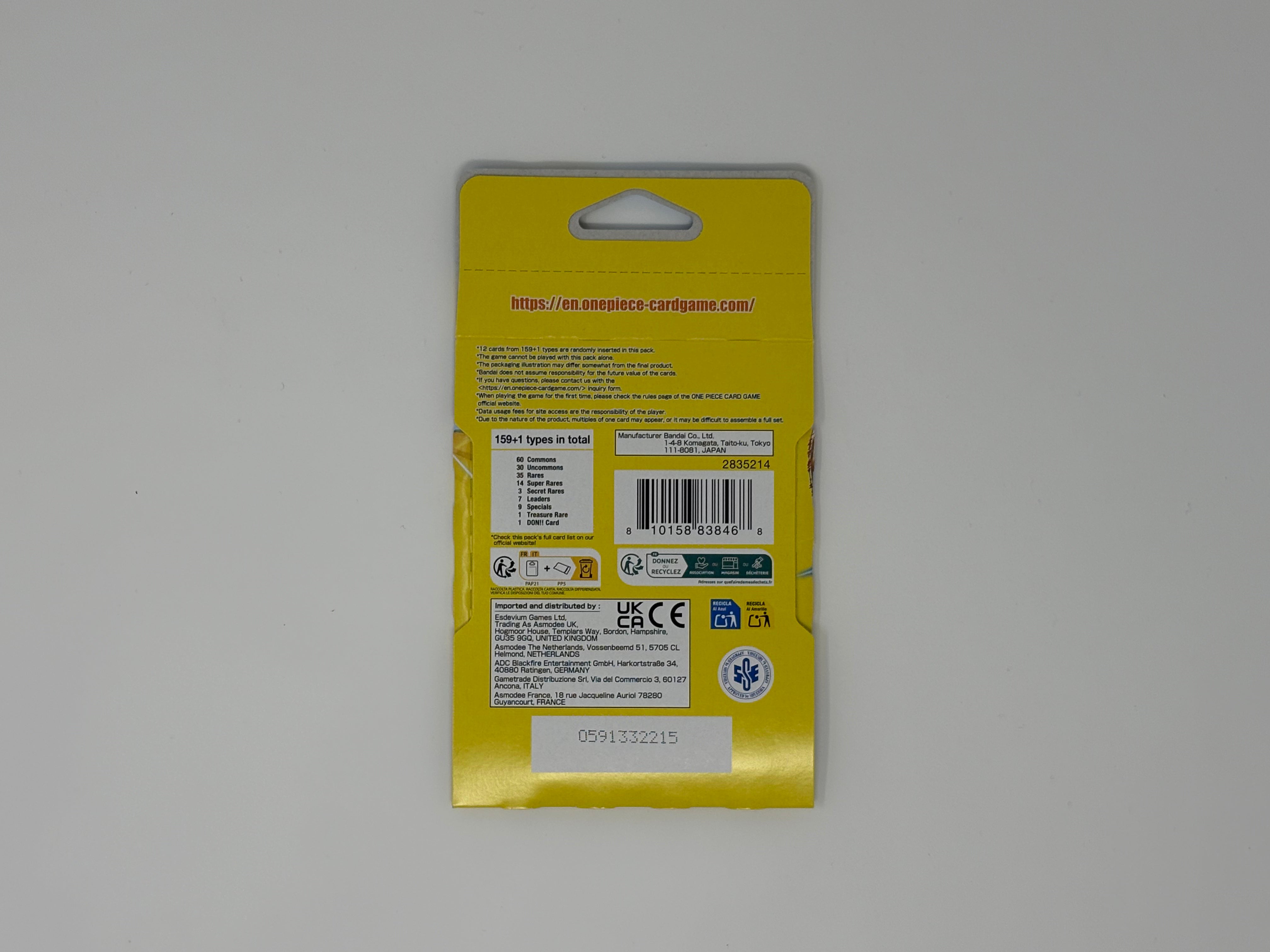 One Piece - Card Game - Adventure on Kami's Island - Sleeved Booster Pack - (OP15-EB04) - Sleeved Sealed
