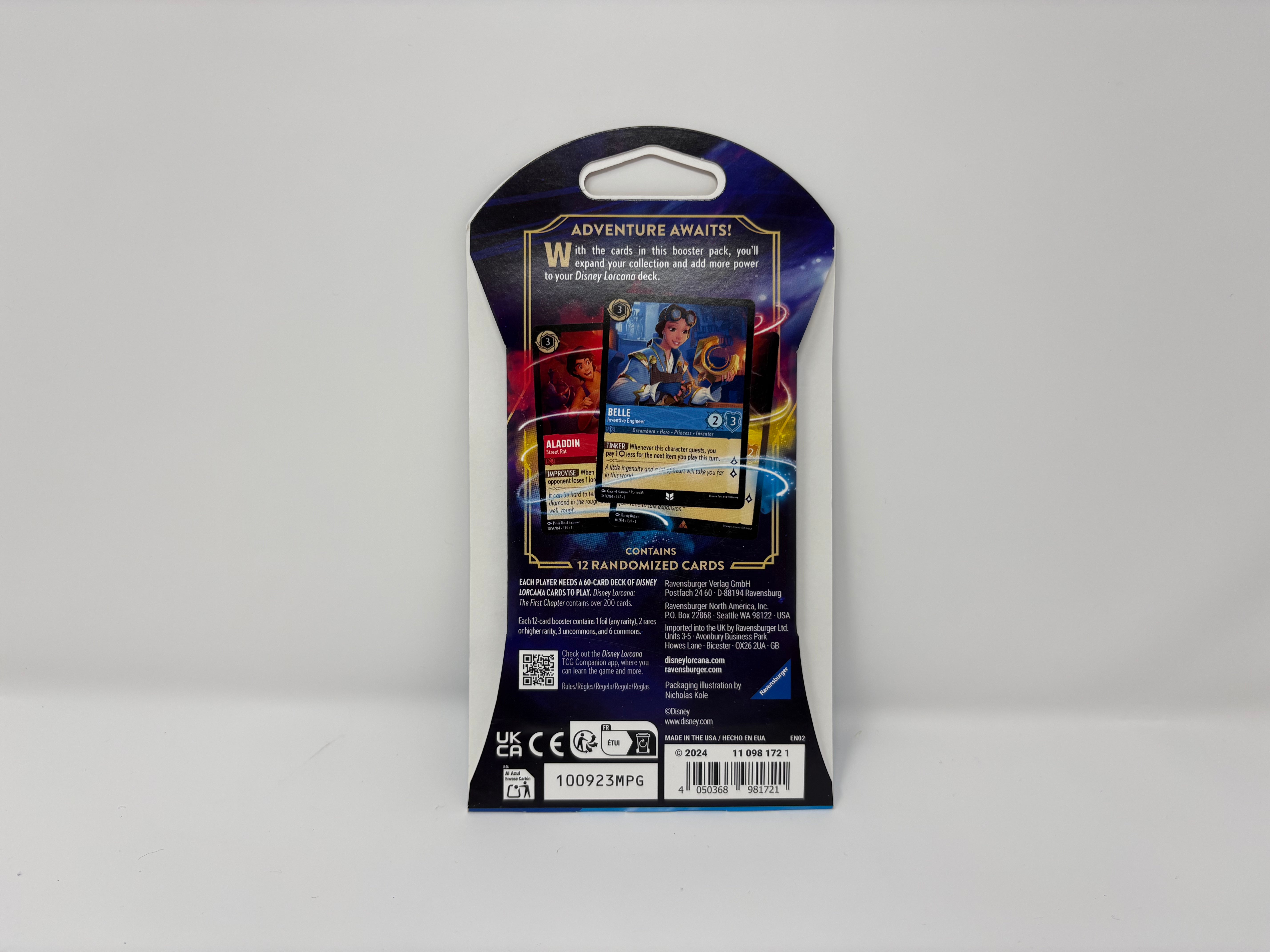 Disney Lorcana: The First Chapter Sleeved Booster Pack - Maleficent Design - New Sealed