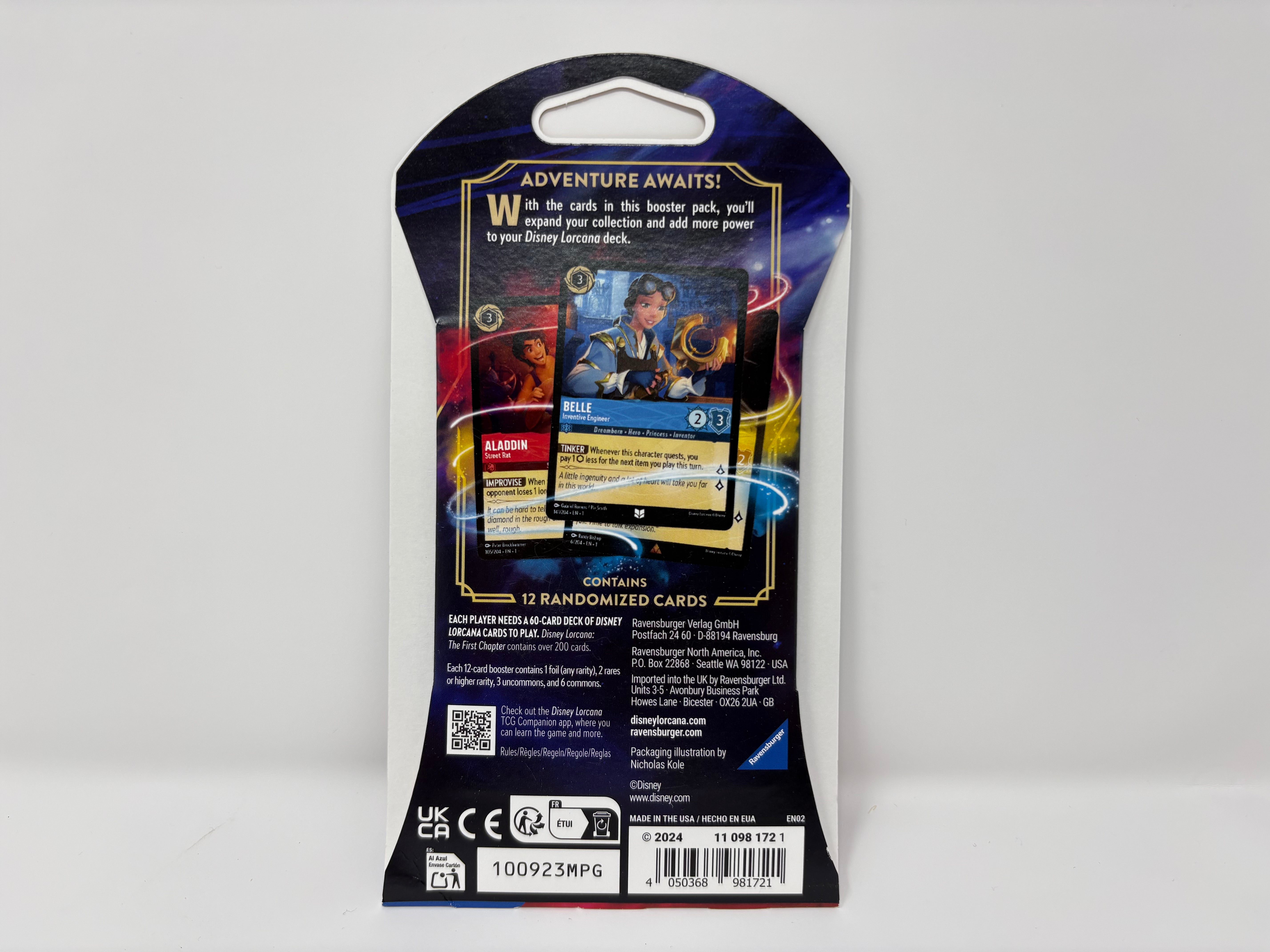 Disney Lorcana: The First Chapter Sleeved Booster Pack - Mickey Mouse Design - New Sealed