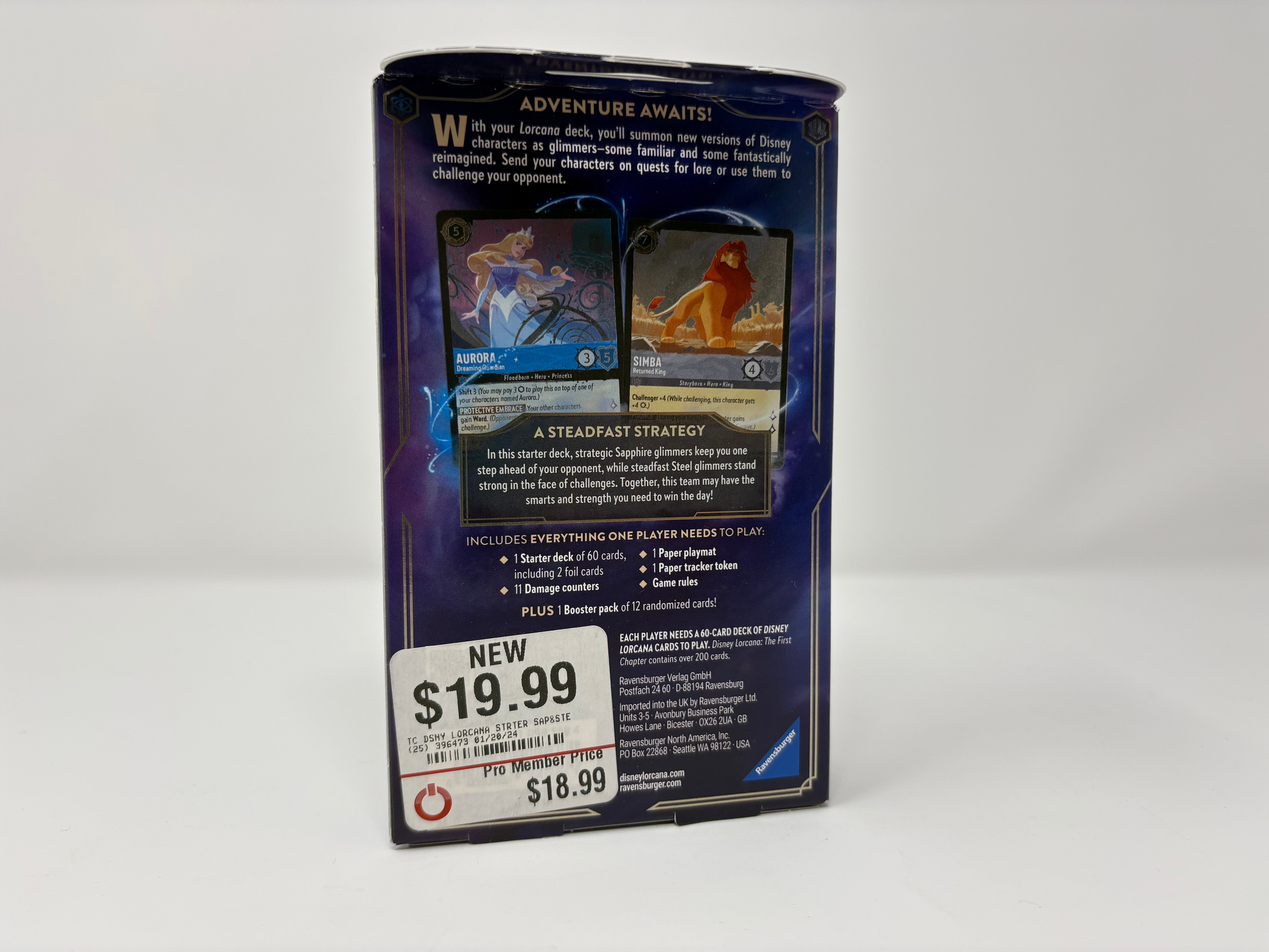 Disney Lorcana: The First Chapter Starter Deck (Sapphire & Steel) - New