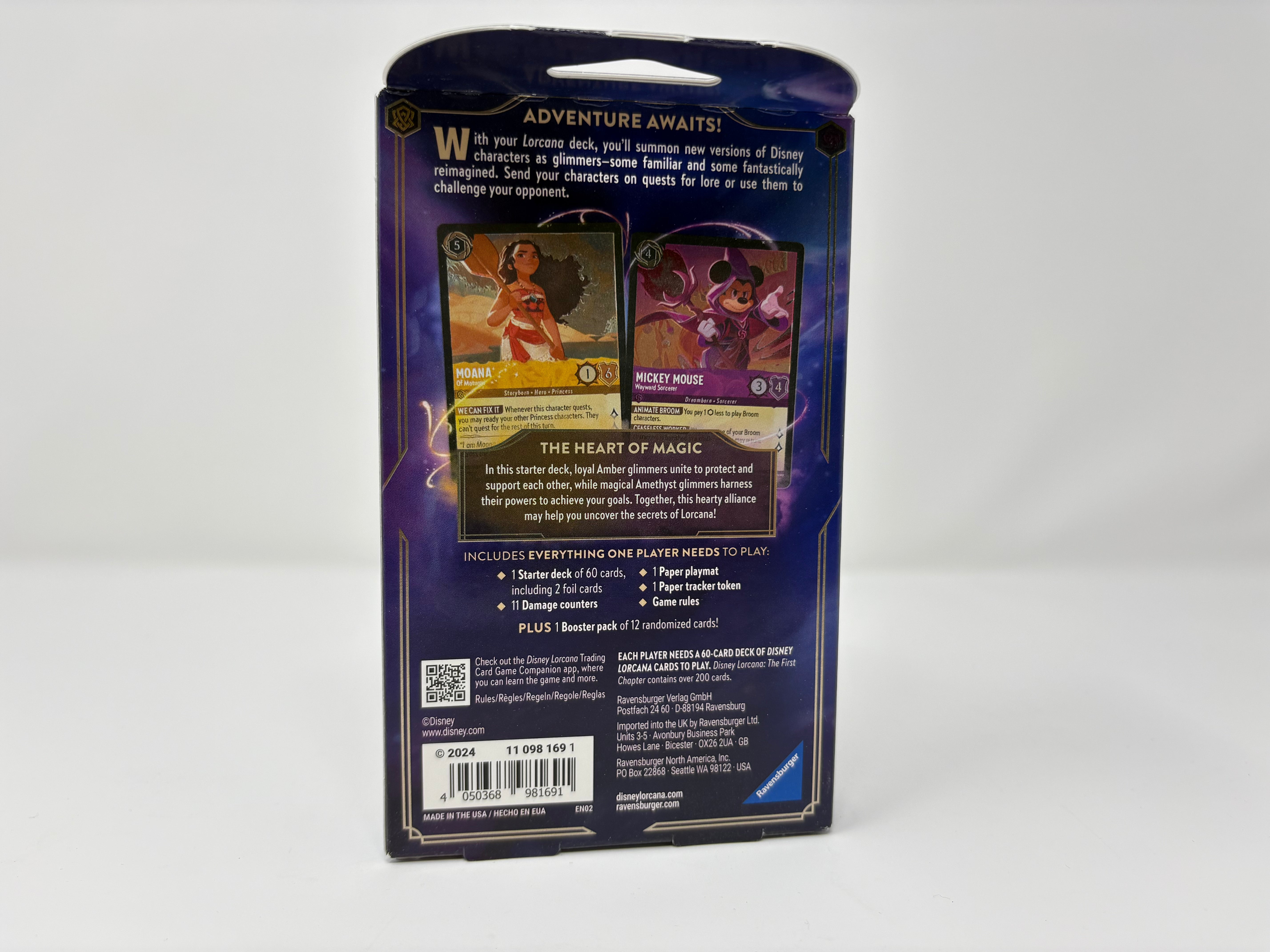 Disney Lorcana: The First Chapter Starter Deck (Amber & Amethyst) - New
