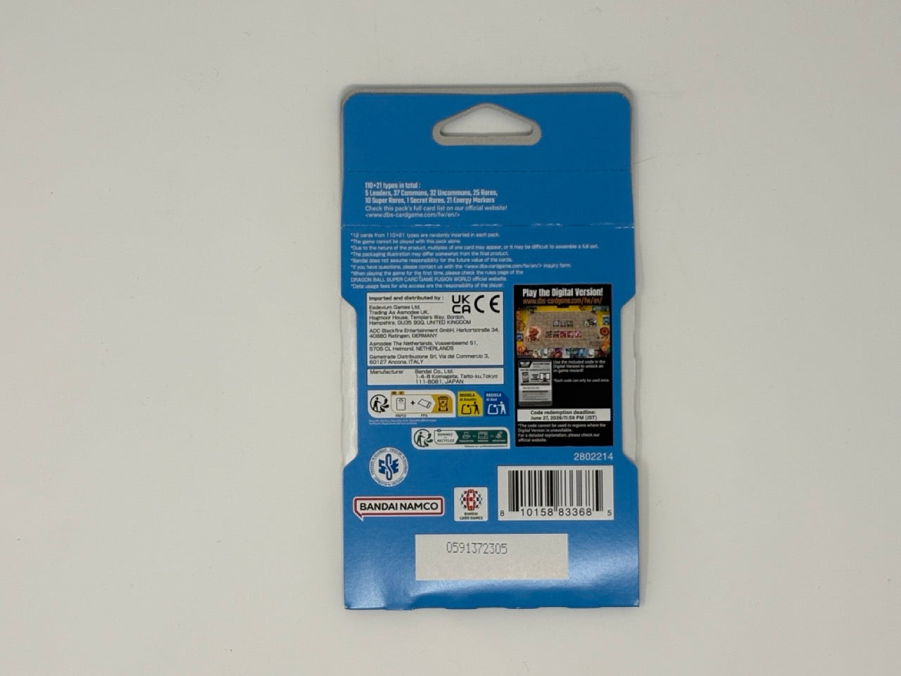 Dragon Ball Super - Manga Booster (SB01) - Sleeved Booster Pack - Kid Goku