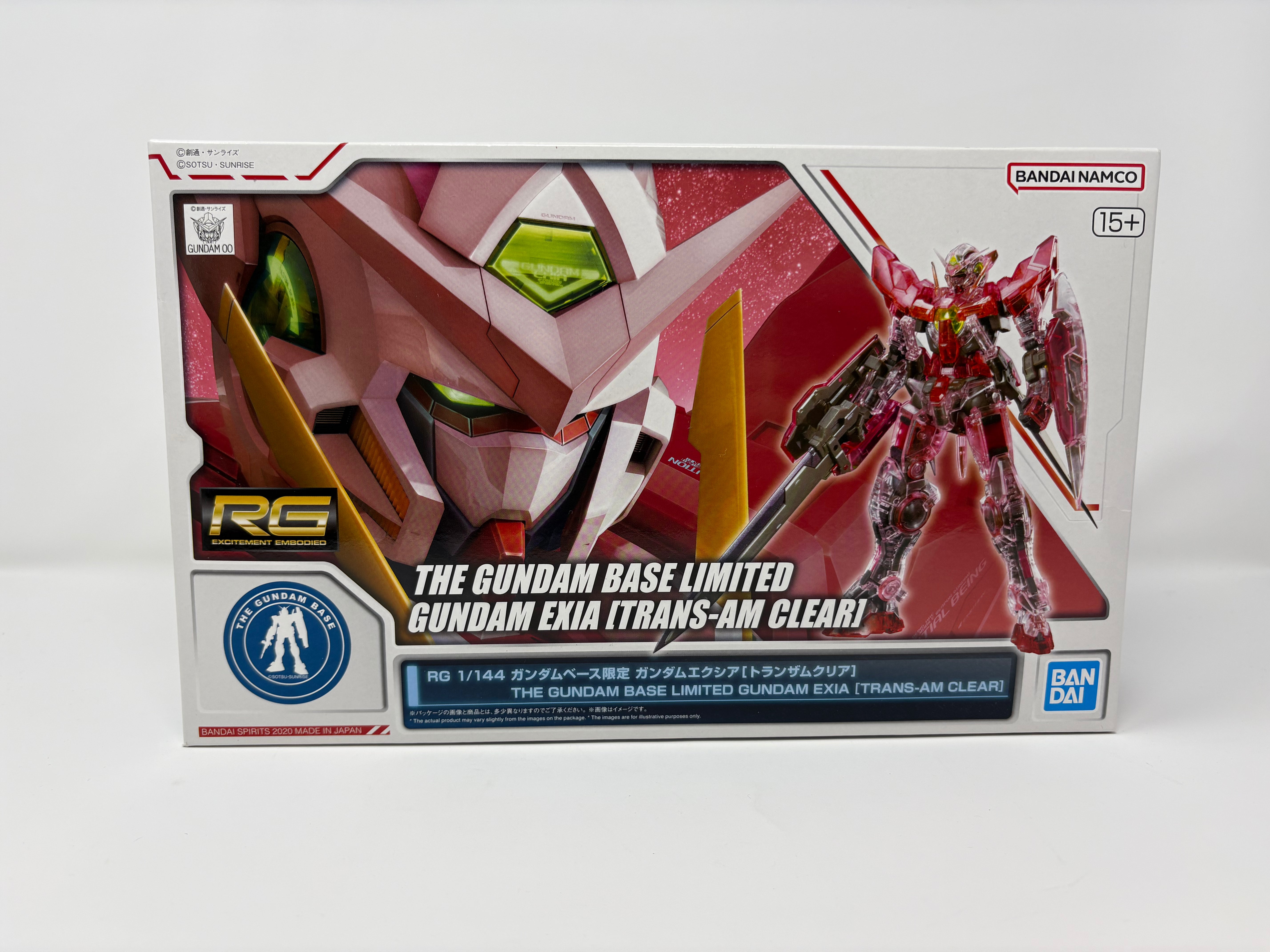 Bandai - Gundam - Base Limited RG 1/144 EXIA [TRANS-AM Clear] - New