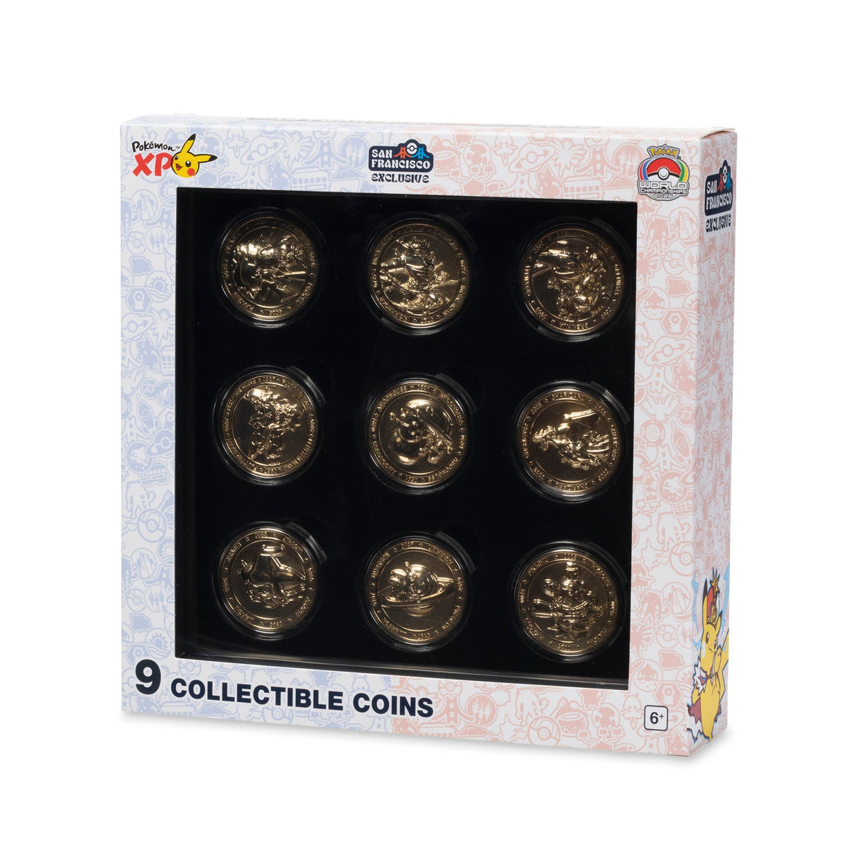 Pokemon World Championships 2026 Gold Coin Combo Set of 9